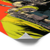 核廃棄物マン – 放射性鮮やかスーパーヒーロー ポスター (角)