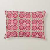 核成長 – マゼンタをライとして – シームレスなパターン アクセントクッション (裏面)