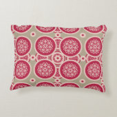 核成長 – マゼンタをライとして – シームレスなパターン アクセントクッション (裏面)