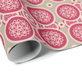 核成長 – マゼンタをライとして – シームレスなパターン ラッピングペーパー (ロールコーナー)