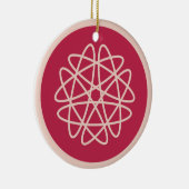 核成長 – マゼンタ点灯。 セラミックオーナメント (右)