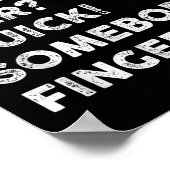 核戦争が近づくと誰かが私に指を差し出す ポスター (角)