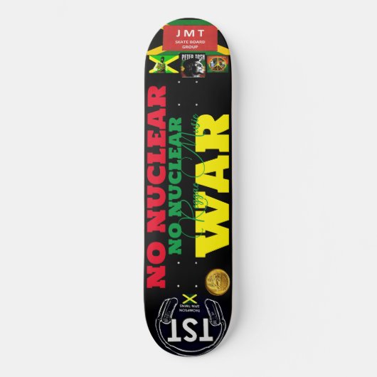 核戦争反対 JMT JAM 8 1/4" スケートボードデッキ (正面)