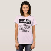 核技術者名詞学生出おもしろい学 Tシャツ (正面フル)