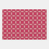 核接続性 – マゼンタ – シームレスパターン ラッピングペーパーシート (正面2)
