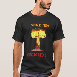 "核攻撃して下さいそれらをよいよ!" 暗いTシャツ Tシャツ
