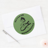 核爆弾支援表示装置 ラウンドシール (封筒)