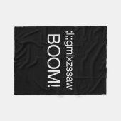 核爆弾米国の戦略的コマンドおもしろい引用文子 フリースブランケット (正面(横))