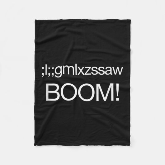 核爆弾米国の戦略的コマンドおもしろい引用文子 フリースブランケット (正面)