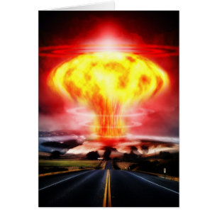核爆発のきのこ雲のイラストレーション