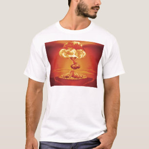 核爆発のきのこ雲 Tシャツ