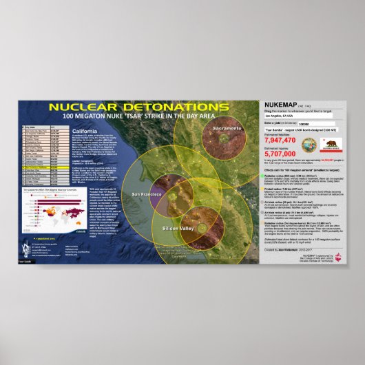 核爆発 – ベイエリア ポスター (正面)