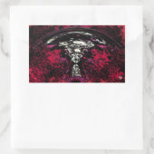 核爆発 長方形シール (バッグ)