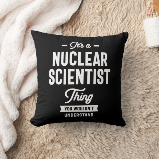 核科学者の役職のギフト クッション (ブランケット)