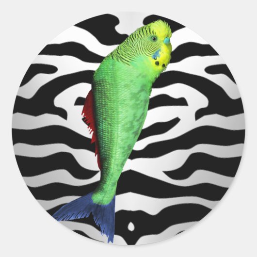 核突然変異動物 – ブギー・フィッシュ ラウンドシール (正面)