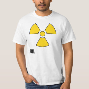 核記号の失敗のTシャツ Tシャツ