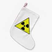 核警告三角形 スモールクリスマスストッキング (正面 (吊り時))