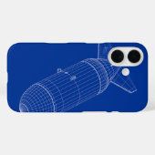 核重力爆弾の3Dモデル Case-Mate iPhoneケース (裏面 (横))