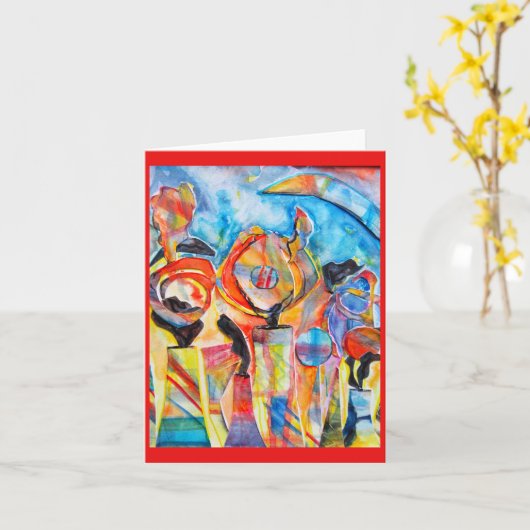 核 カード (黄色い花)