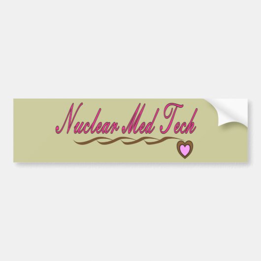 核Medの技術のギフト バンパーステッカー (正面)