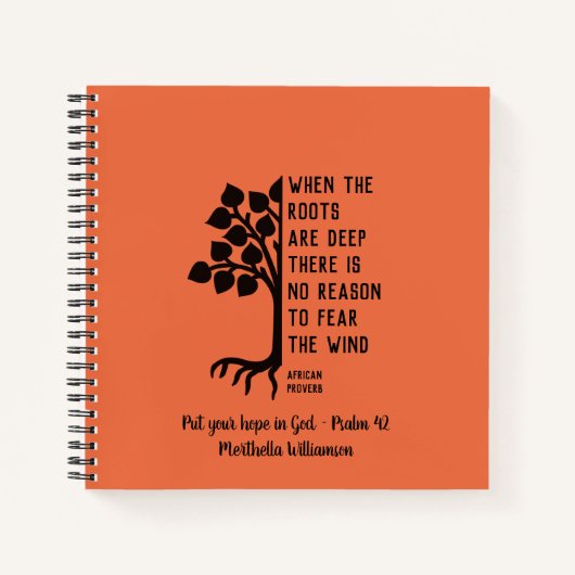 根がカスタム深い祈りの言葉の場合 ノートブック (正面)