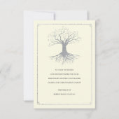 根が深い悔やみや弔慰の承認カード サンキューカード (正面)