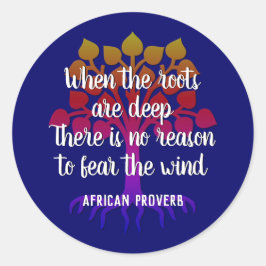 根が深い感動的引用文 ラウンドシール