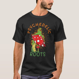 根きのこサイケデリック菌学者魔法 Tシャツ