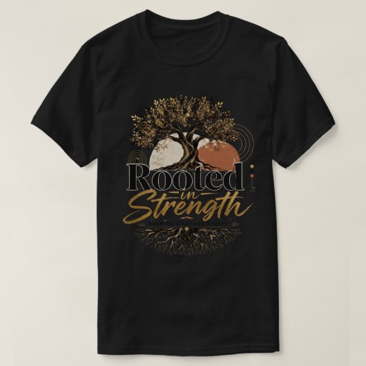 根ざした強さ Tシャツ (デザイン正面)