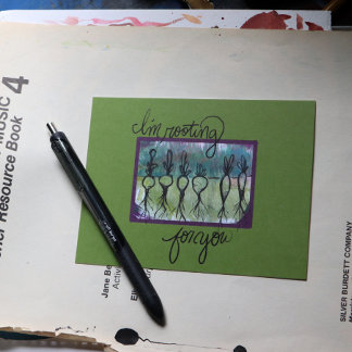 根っこの野菜を応援してる ポストカード