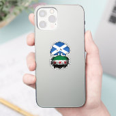 根と冠:スコットランドーシリアの木 シール (スマートフォン)