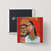 根のチャクラ(逃亡)ボタン 缶バッジ (正面&裏面)