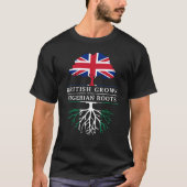 根のナイジェリアのナイジェリアのデザインと   育つイギリス Tシャツ (正面)