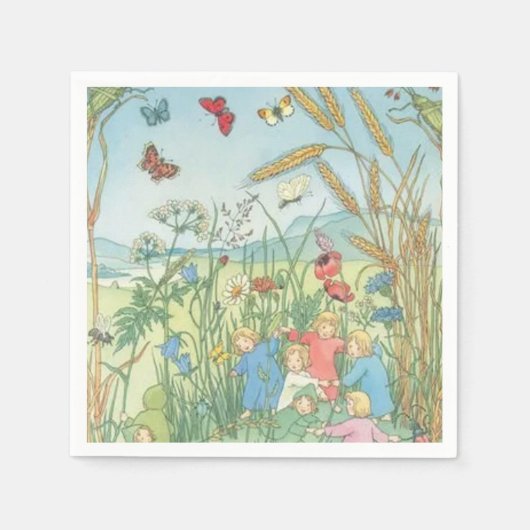 根の子シビル・フォン・オルファー スタンダードカクテルナプキン (正面)