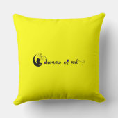 根の正方形の枕の深い クッション (裏面)