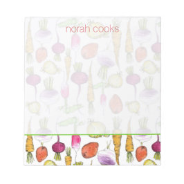 根の野菜はニンジンのカブの芸術をビーツ ノートパッド