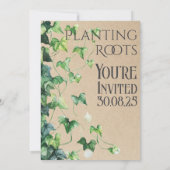 根を下ろす新居歓迎パーティー 招待状 (裏面)