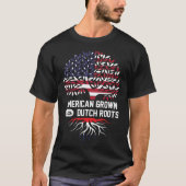 根を持って栽培されたオランダのアメリカ人 Tシャツ (正面)