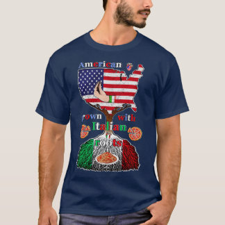 根を持って育ったイタリアンアメリカ Tシャツ