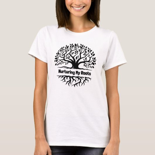 根を育てる Tシャツ (正面)
