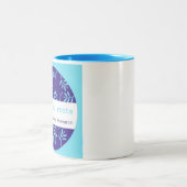 根を通るロゴのマグの除行 ツートーンマグカップ (中央)