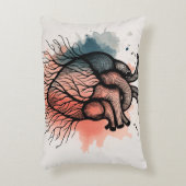 根付いたオーガニック魂ハート&ルーツ アクセントクッション (正面(垂直))