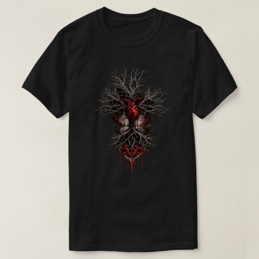 根付いた心 Tシャツ (デザイン正面)