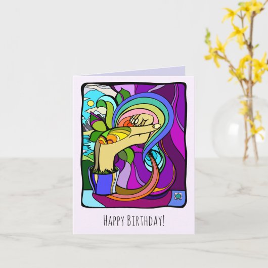 根付いた潜在力 カード (黄色い花)