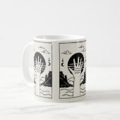 根付いた コーヒーマグカップ (正面左)