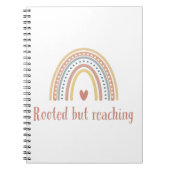 根付いているが到達 – 接地された成長デザイン ノートブック (正面)