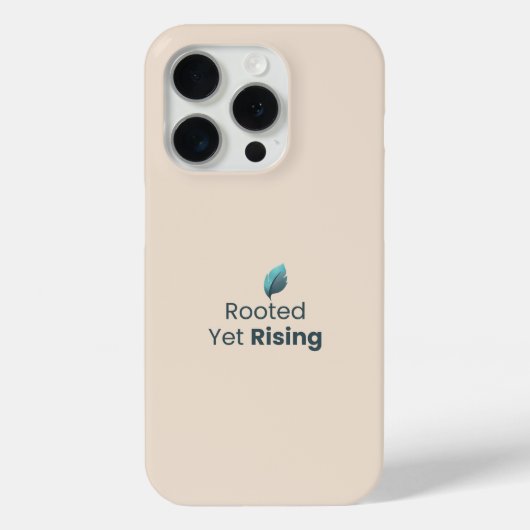 根付いて、上昇するミニマリストのモチベーションポスター Case-Mate iPhoneケース (裏面)