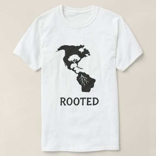 根付きアメリカツリーグラフィックTシャツ Tシャツ (デザイン正面)