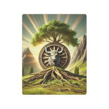 "根付き強さ：自然のタウロス記号"