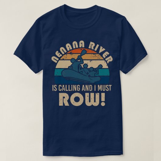根名川ラフティング Tシャツ (デザイン正面)